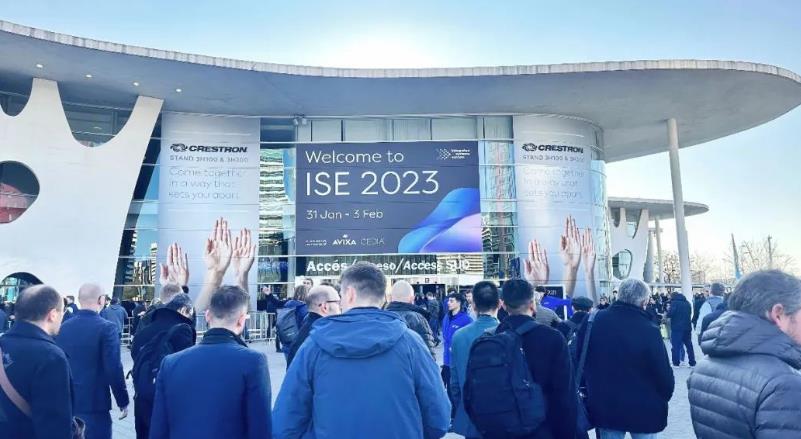 西班牙ISE 2023展会——旋乐吧专业显示技术绽放风范